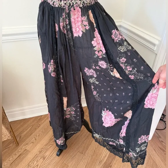 NWT Free People Hey Lover printed sleep/lounge pants sz large - Picture 5 of 8